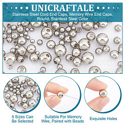 304 Stainless Steel Cord End Caps&nbsp;STAS-UN0010-88P