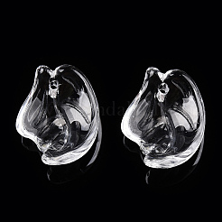 Transparent Glass Petal Beads&nbsp;GLAA-N001-22