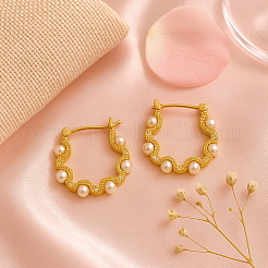 4 Pairs 2 Colors Zinc Alloy Hoop Earrings&nbsp;EJEW-GO0003-03