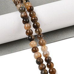 Natural Yellow Tiger Eye Beads Strands&nbsp;G-H238-6mm