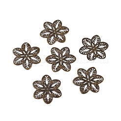 6-Petal Iron Bead Caps&nbsp;IFIN-WH0070-11AB
