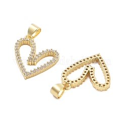 Brass With Cubic Zirconia Pendants&nbsp;KK-Q006-14G