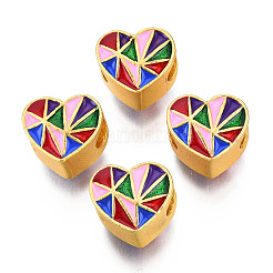Alloy Enamel European Beads&nbsp;KK-N238-079