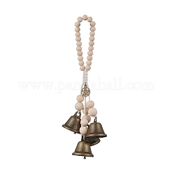 Iron Bell & Tibetan Style Alloy Pendant Decorations&nbsp;HJEW-JM003371-01