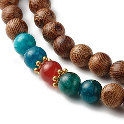 Guan YIN Flat Round Pendant Necklace&nbsp;NJEW-JN03662
