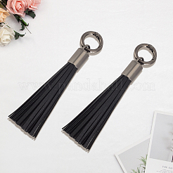 2Pcs Imitation Leather Tassel Pendant Decorations&nbsp;AJEW-CL0005-10C