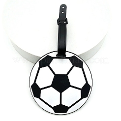 2Pcs Sports Ball Style PVC Luggage Tag&nbsp;AJEW-DJ0004-63A