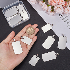 24Pcs 2 Style 201 Stainless Steel Pendants&nbsp;STAS-UN0044-18