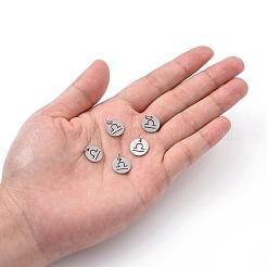 Non-Tarnish 304 Stainless Steel Charms&nbsp;STAS-Q201-T445-7S