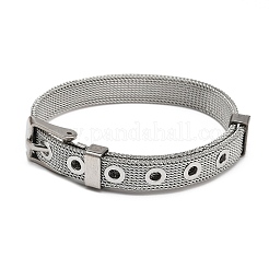 Tarnish Resistant Fashionable Unisex 304 Stainless Steel Watch Band Wristband Bracelets&nbsp;BJEW-F065B-01
