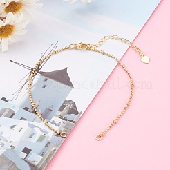 Brass Ball Chain Anklets Making&nbsp;AJEW-JB00937