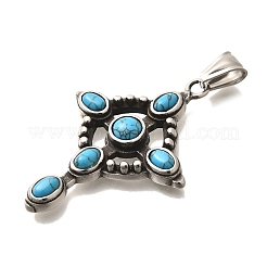 Dyed Synthetic Turquoise Pendants&nbsp;STAS-R140-05AS-05