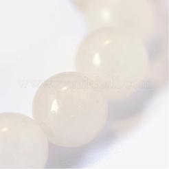 Natural White Jade Round Bead Strands&nbsp;G-E334-10mm-13