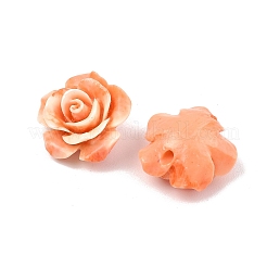 Dyed Synthetic Coral Carved Beads&nbsp;CORA-C004-01A