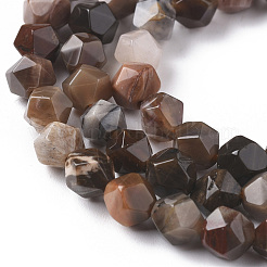 Natural Petrified Wood Beads Strands&nbsp;G-F668-02-6mm