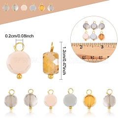 30Pcs Electroplate Glass Pendants&nbsp;PALLOY-YW00145-01