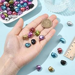 150Pcs Matte Spray Painted Skull Acrylic Beads&nbsp;ACRP-FS0001-01