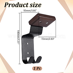 Wood & Carbon Alloy Motorcycle Helmet Rack&nbsp;ODIS-WH0007-96A