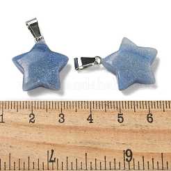 Natural Blue Aventurine(Dyed & Heated) Pendants&nbsp;G-B127-12P-14