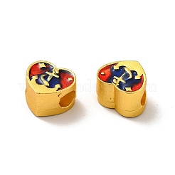 Rack Plating Alloy Enamel European Beads&nbsp;PALLOY-E006-17MG-01