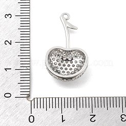 Brass Micro Pave Cubic Zirconia Pendants&nbsp;KK-L228-08P-01
