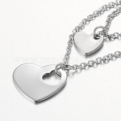 Tarnish Resistant Two Tier Stainless Steel Necklaces&nbsp;NJEW-JN01246