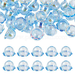 30Pcs UV Plating Acrylic Bead Caps&nbsp;PACR-TA0001-20B