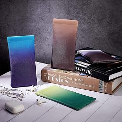 4Pcs Gradient Color PVC Leather Eyelasses Storage Pouch&nbsp;AJEW-NB0003-38