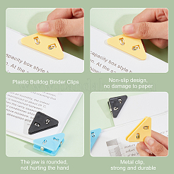 24Pcs 4 Colors Plastic Bulldog Binder Clips&nbsp;TOOL-NB0002-01