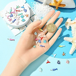 10Pcs 304 Stainless Steel Enamel Charms&nbsp;STAS-YW0003-25A