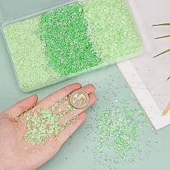 3 Style Transparent Electroplate Crushed Glass Craft&nbsp;GLAA-SC0001-99C