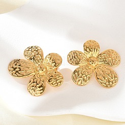 304 Stainless Steel Stud Earrings for Women&nbsp;EJEW-B121-01G-03
