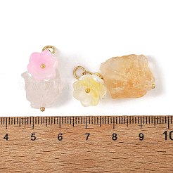 Raw Rough Natural Mixed Gemstone Pendants&nbsp;PALLOY-JF06069