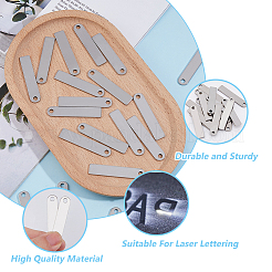 40Pcs 201 Stainless Steel Pendants&nbsp;STAS-DC0016-30A