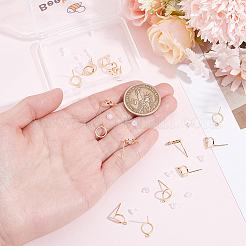 20Pcs Brass Stud Earring Findings&nbsp;KK-BBC0027-87