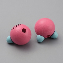 Wood European Beads&nbsp;WOOD-WH0029-69A