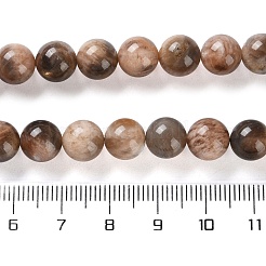 Natural Black Sunstone Beads Strands&nbsp;G-U009-A01-03