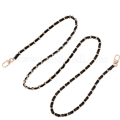 1Pc Imitation Leather & Aluminum Chain Bag Handles&nbsp;AJEW-CL0001-27B