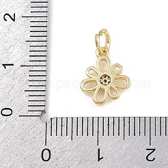 Brass Micro Pave Cubic Zirconia Pendants&nbsp;KK-A269-03B-G