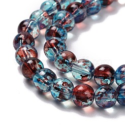 Baking Paint Glass Beads Strands&nbsp;X-DGLA-Q023-6mm-DB69