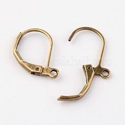 Antique Bronze Brass Leverback Earring Findings&nbsp;X-EC223-NFAB