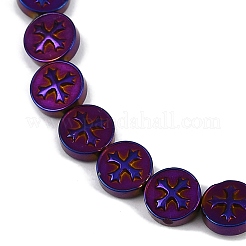 Electroplated Synthetic Non-magnetic Hematite Beads Strands&nbsp;G-K375-B02-05