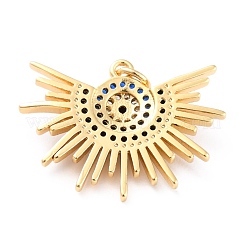 Brass Cubic Zirconia Pendants&nbsp;KK-J276-11G