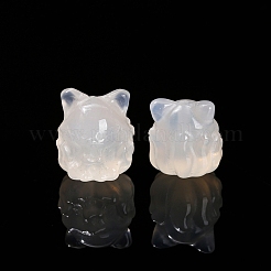 Natural Agate Carved Nine-Tailed Fox Beads&nbsp;PW-WGF640A-01