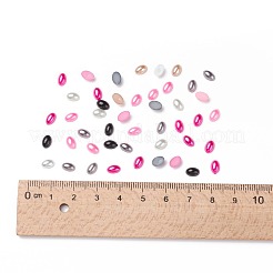 ABS Plastic Imitation Pearl Cabochons&nbsp;SACR-R755-6x4mm-ZM