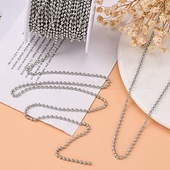 Tarnish Resistant 304 Stainless Steel Ball Beaded Chains&nbsp;CHS-K002-11