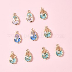 10Pcs Alloy Enamel Pendants&nbsp;ENAM-FS0003-25