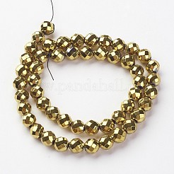 Non-Magnetic Synthetic Hematite Beads Strands&nbsp;X-G-G092-8mm-1