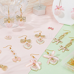 DIY Bowknot Dangle Earring Making Kits&nbsp;DIY-SC0031-83