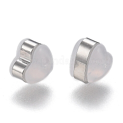 Heart Silicone Ear Nuts&nbsp;SIL-N003-05P